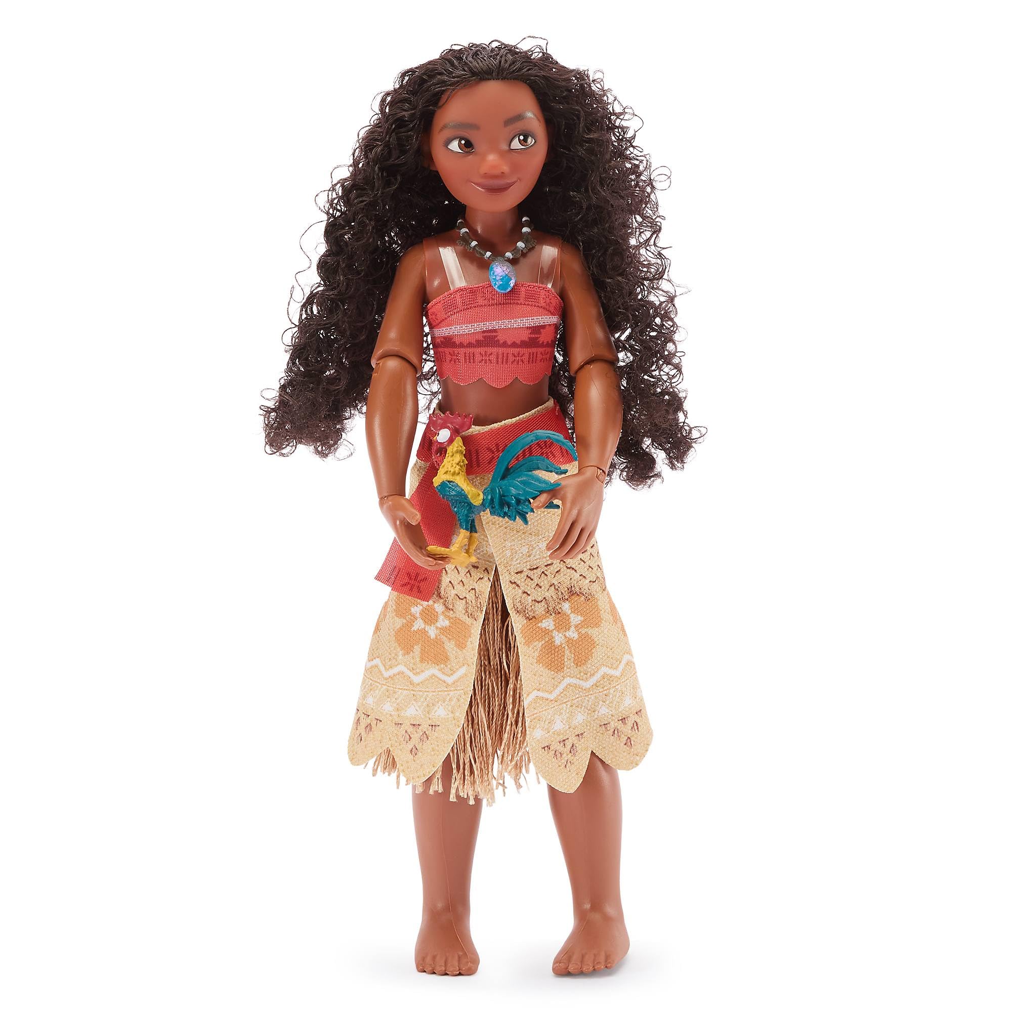 Disney Store Official Moana Classic Doll for Kids, Moana, 30cm/12”, Fully Posable Toy with Iconic Costume & Surprise Character Friend - Suitable for Ages 3+