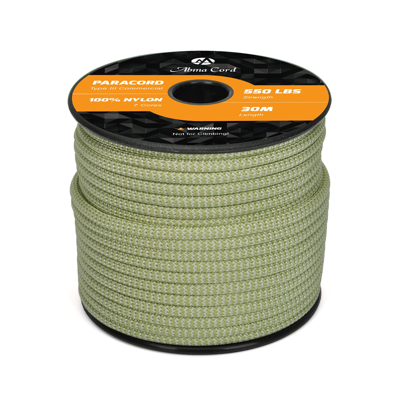 Abma Cord Paracord 550 4mm Nylon Rope Type III 7 Strands Parachute Cord - Max. 250kg (550lbs)