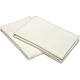 Amazon Brand – Pinzon Signature Cotton Heavyweight Velvet Flannel Pillow Cases - King, Cream