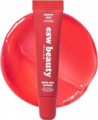 ESW Beauty Cherry Tart Smoothie Lip Gloss & Hydrating Treatment for Lips | Red Tint & Glossy Finish with Shea Butter, Peptide