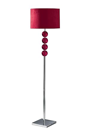 Premier Housewares Mistro Teal Floor Lamp With 4 Glass Balls