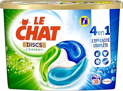 Le Chat Discs Lexpert Lessive En Capsules 38 Lavages