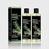 Rosemary Shampoo for Hair Thickness - Natural Daily Cleanser with Organic Rosemary Oil, Hydrolyzed Keratin for Men & Women, V