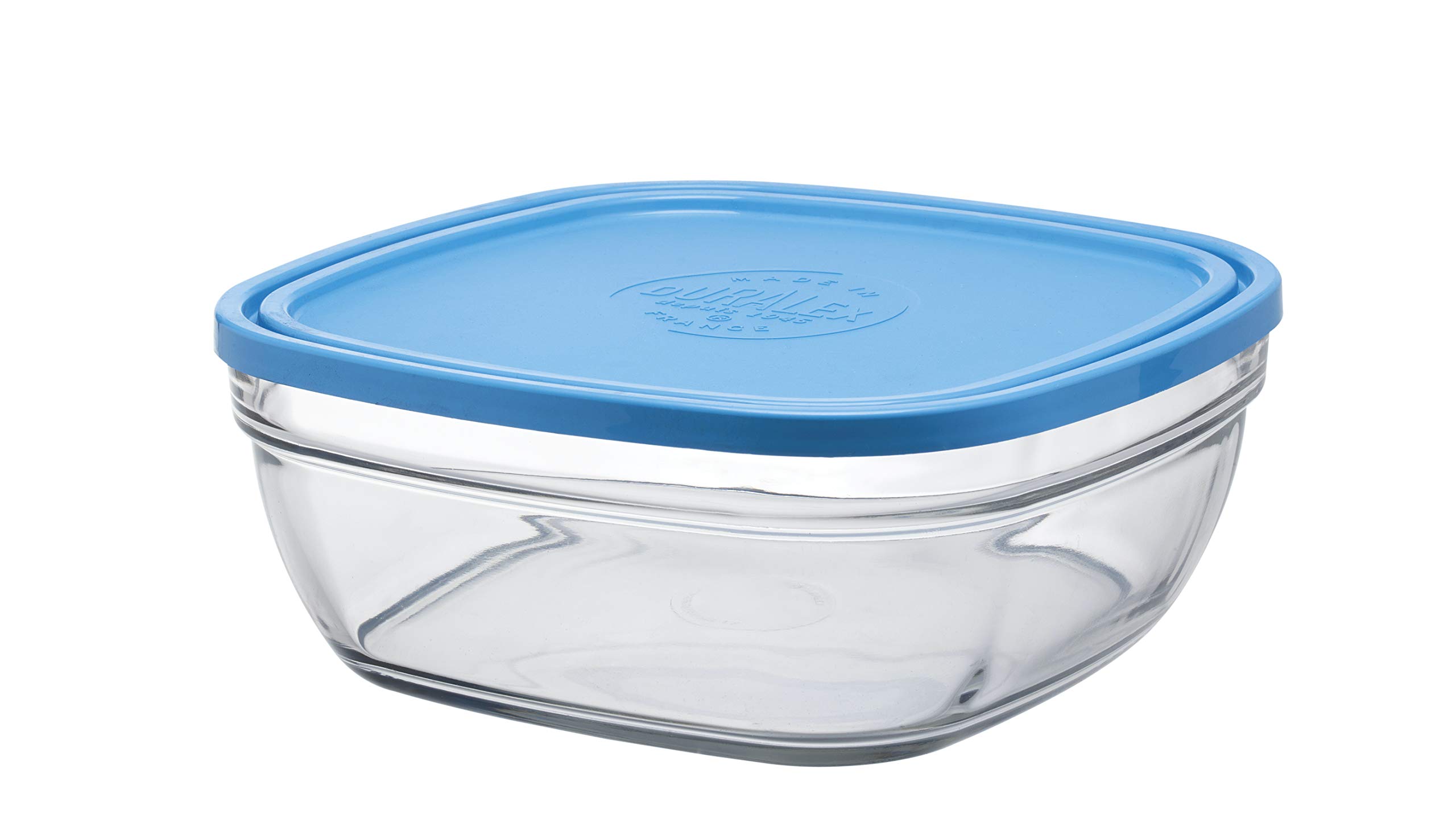 Duralex - Glass preservation container, Transparent, Blue, 23 cm