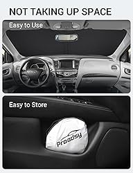 Proadsy 2024 Upgrade Front Windshield Sun Shade
