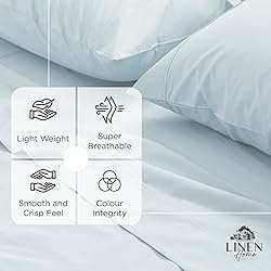 Linen Home 100% Cotton Percale Weave Fitted