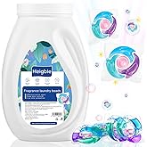 Heigble 200 Count Laundry Detergent Pods Bulk 4 in 1 Washing Machine Detergent Pods Ultra Concentrated Tackles Tough Odors, Fruity Aroma