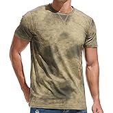 KLIEGOU Men's Graphic T-Shirt 95% Cotton Crew Neck Short Sleeve Tee Soft Stretch Casual Printed Top