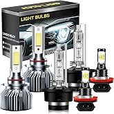KZNANZN Car Light Bulbs Set Fit For 2009-2014 Acura TSX High Low Beam Fog Light Bulbs,Plug-n-Play 700% brightness 50,000-hour long durability 35000LM 6500K Light Bulb,IP68 6-Pack