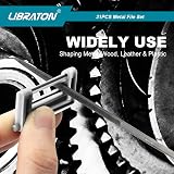 Libraton 31PC Metal File Set for Wood Steel Jewelry Riffler Needle Files view 9
