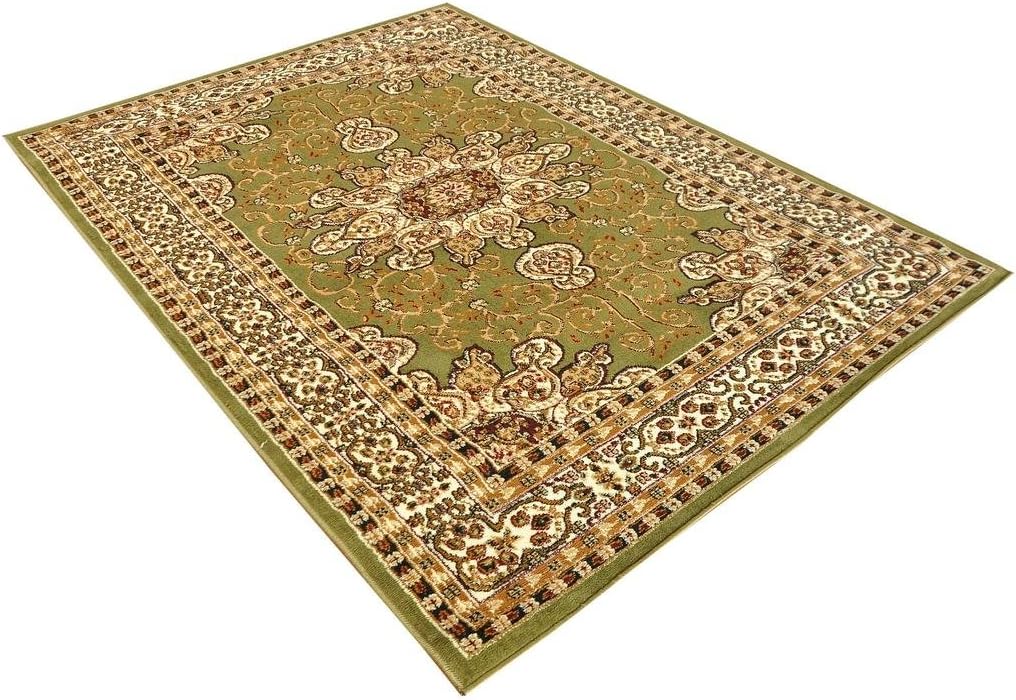 Msrugs Green Traditional Area Rug 8x10 Bedroom Living Room Dining Oriental Vintage Persian Style Indoor Area Rug Nairobi Collection