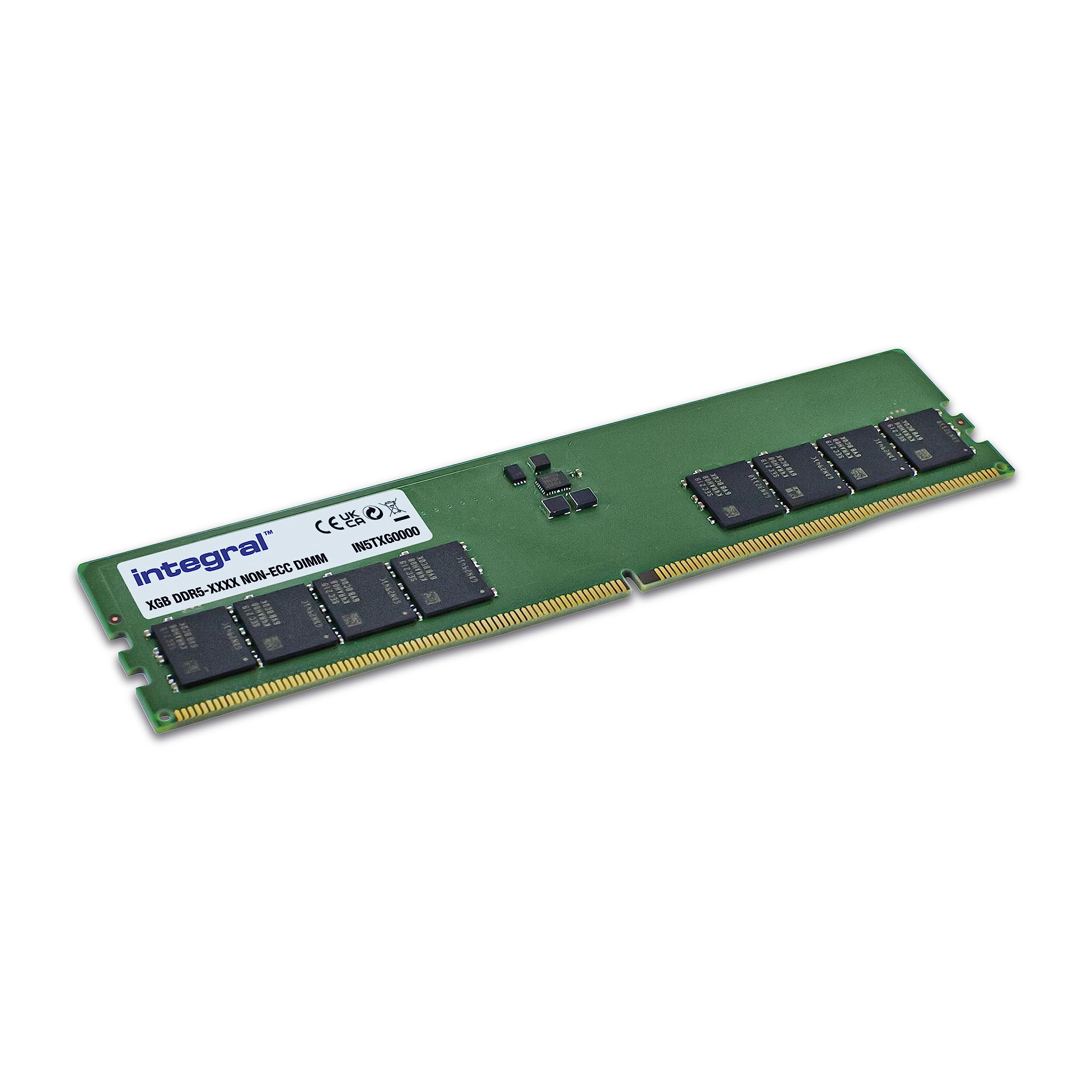 Integral 16GB DDR5 RAM 4800MHz DIMM PC Desktop Computer Memory Module