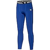 G Gradual Boys' Compression Pants Youth Thermal Base Layer Fleece Tights Sports Basketball Leggings for Boys