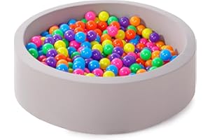 YAVAYI Ball Pits for Toddlers, Kids Play Tent Ball Pool, Indoor & Outdoor Round Kids Memory Foam Ball Pit, Soft Baby Playpen,