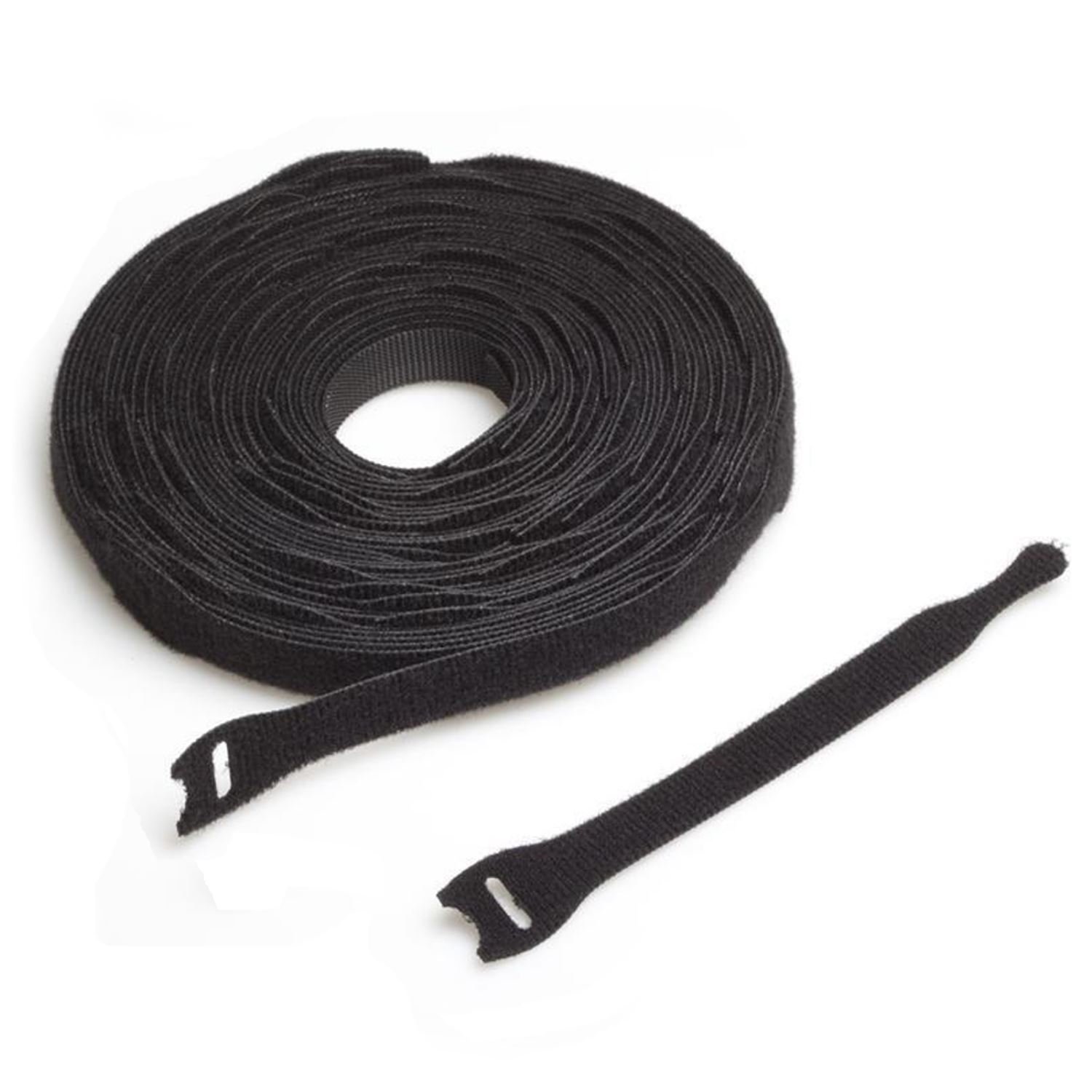 VELCRO® Brand Cable Ties One Wrap Double Sided Straps 13mmx200mm Black 10 Pieces