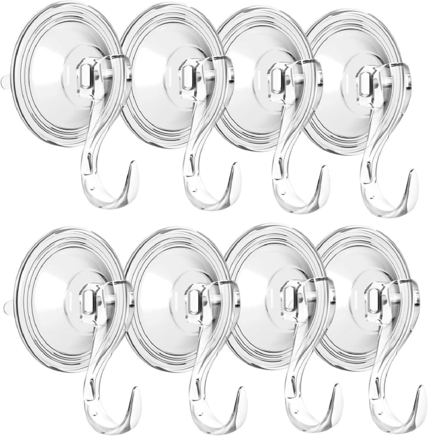 Wreath Hangers - LMI LOVE MORE IDEA Christmas Wreath Hanger Heavy Duty Suction Cup Hooks for Kichen Bathroom Window and All Smooth Surface Indoor and Outdoor 8pack