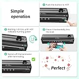 MAXDONE A4 Laminator 4-in-1 Hot Cold with Pouches Cutter Corner Rounder view 5