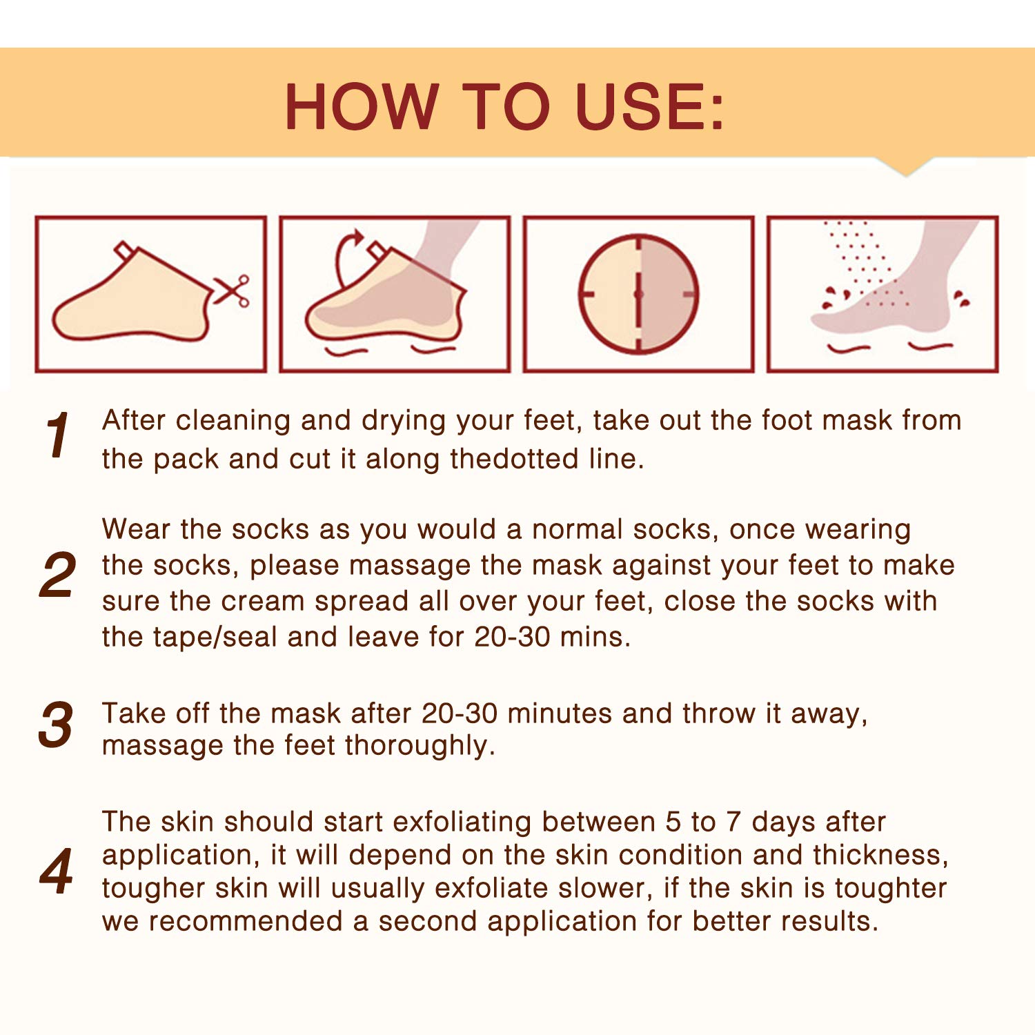Foot Peel Mask 3 Pack， Exfoliator Peel Off Calluses Dead Skin Callus Remover，Baby Soft Smooth Touch Feet-Men Women (Lavender) : Beauty