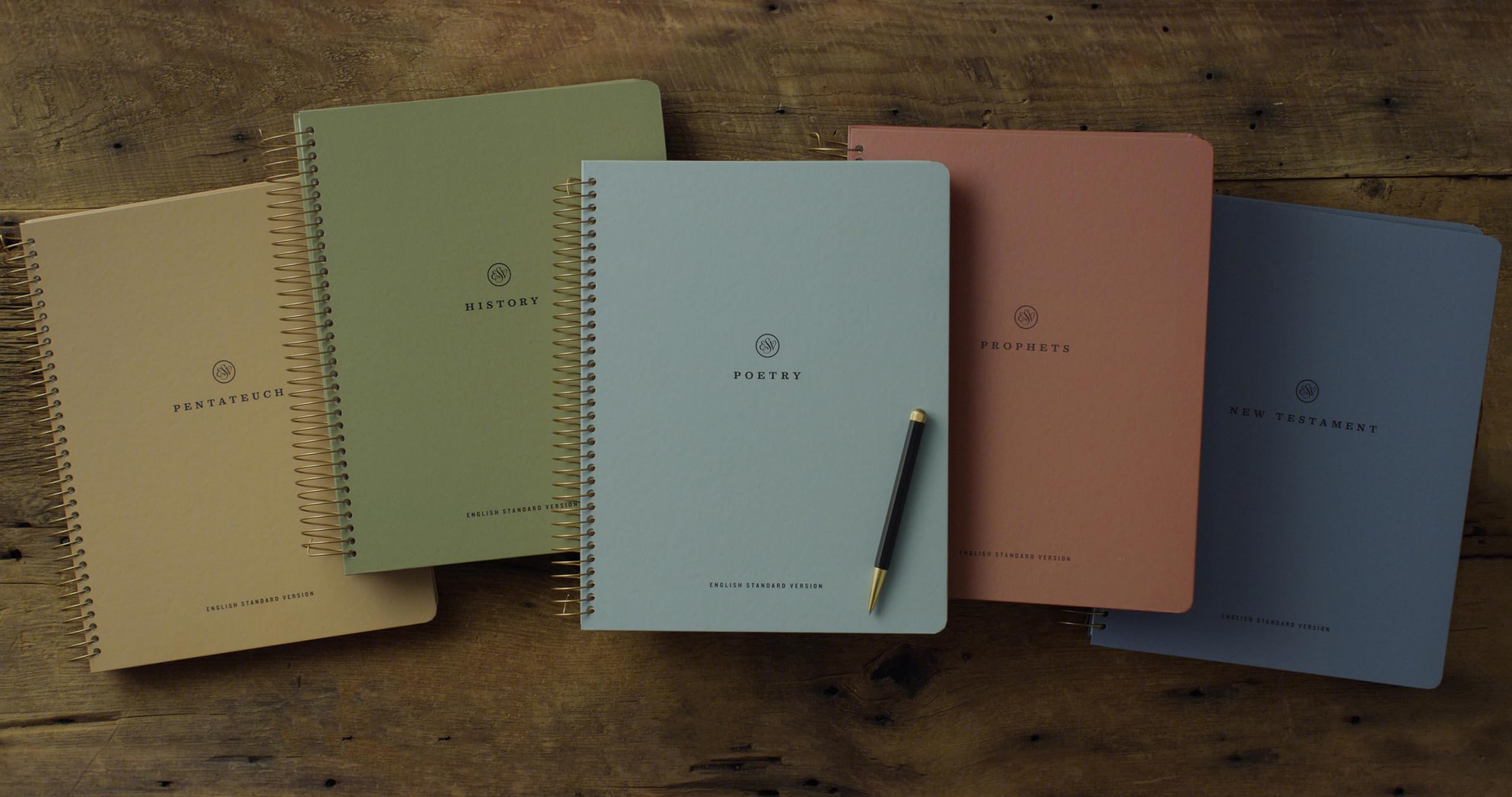 ESV Spiral-Bound Journaling Bible, Five-Volume Set (Hardcover): Holy Bible, English Standard Version ESV Spiral-Bound Journaling Bible, Five-Volume Set (Hardcover): Holy Bible, English Standard Version Product Bundle