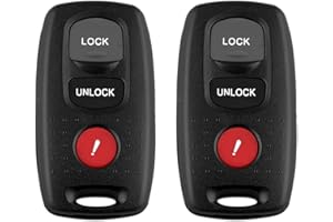 Kilessgo Fits for Mazda 3 6 2005 2006 2007 2008 Key Fob KPU41846 313.8MHz 3 Buttons(Set of 2)