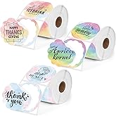 3 Rolls Thermal Labels Custom Sticker for Phomemo M110 M220 M221 M120 M200 Label Maker Printer 50x50MM Gradient Colorful Flower Edge Waterproof Address Label Paper for DIY,Design,Price,Name