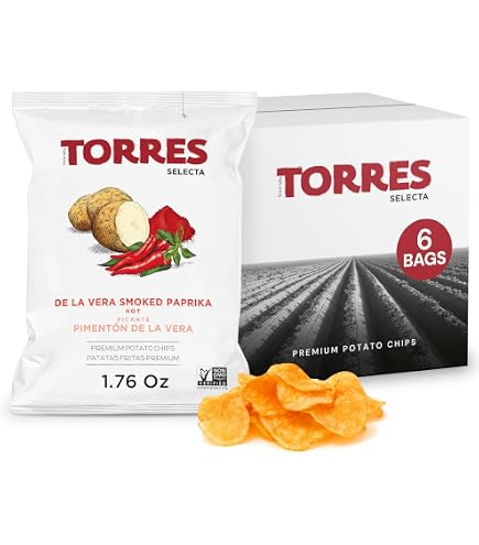 Amazon.com: Torres De La Vera Smoked Paprika Potato Chips - Old