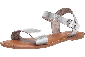 Amazon Essentials womens Two Strap Buckle Sandal