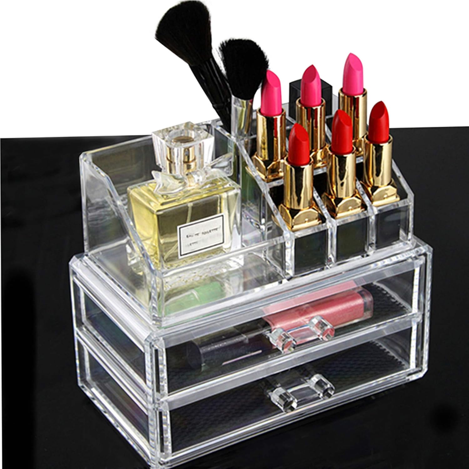 Makeup Organizer Storage Cosmetic Display Cases for Vanity Acrylic Organizers and Storage for Bathroom Counter Dresser by Astarexin(1063): Home Improvement
