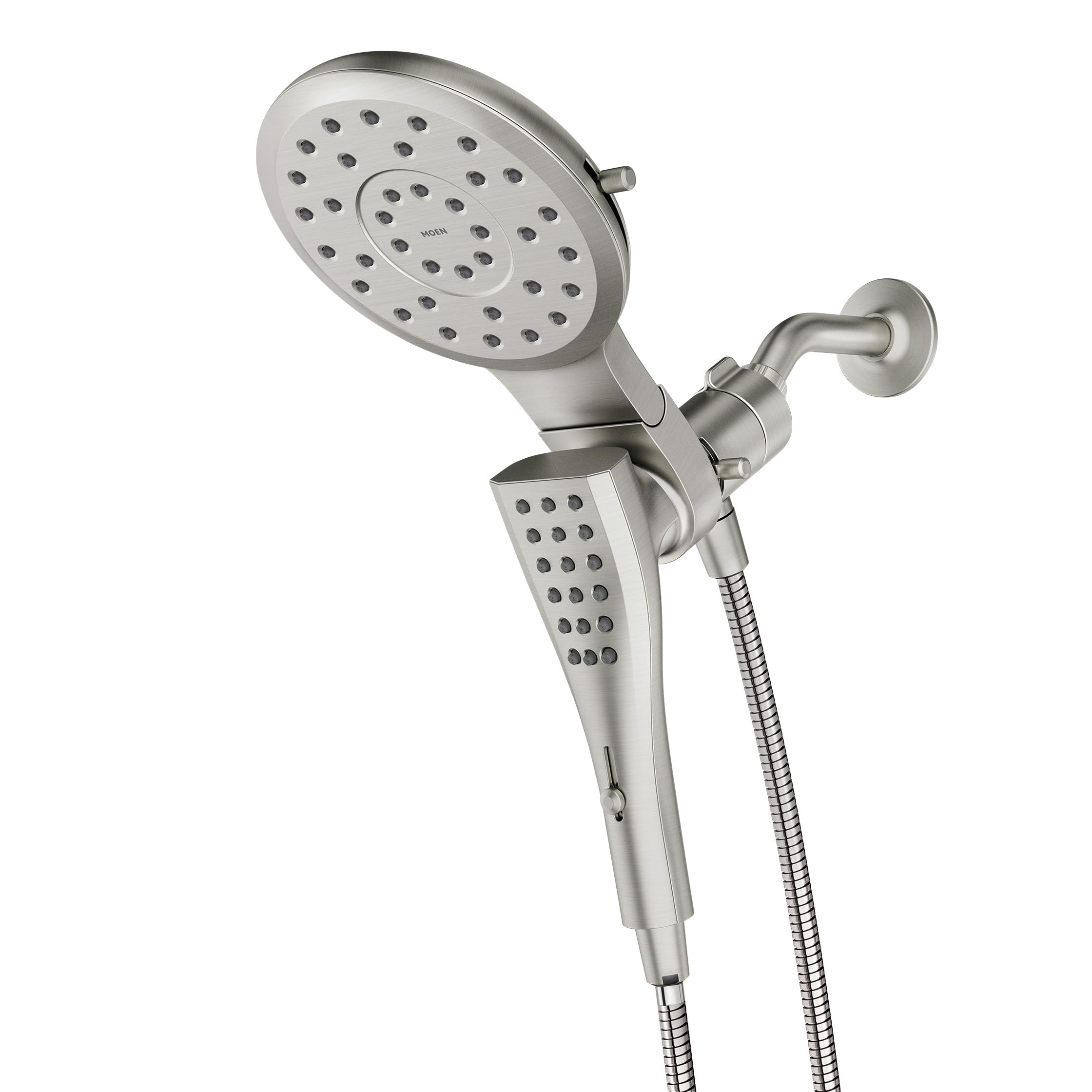 Photo 1 of ***MISSING PARTS***
Moen Verso Brushed Nickel Eight-Function 7" Wide Spray Shower Head and Detachable Handshower Combo with 72" Hose, 220C3BN