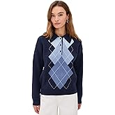 English Factory Women's Argyle Knit Sweater
