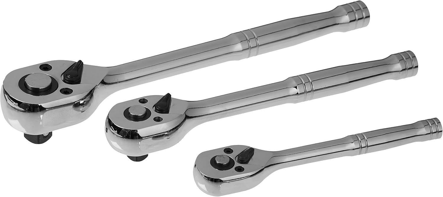 Amazon Basics Socket Set (201 Piece), Black, Silver - Image 5