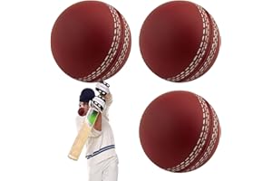 Practice Cricket Ball,Cricket Tennis Practice Balls | Soft Hand Stitched Club Cricket Ball, Sports Cricket Training Balls for