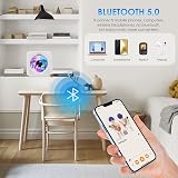 Gueray Portable CD Player Bluetooth Desktop HiFi Speakers FM Radio Remote USB view 2