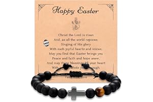 Korotho Christian Easter Basket Stuffers for Teen Girls Boys Catholic, Easter Cross Bracelet Jewelry Religious Easter Gifts for Teenage Girls Boys Easter Baskets Gift for Duagther Niece Son