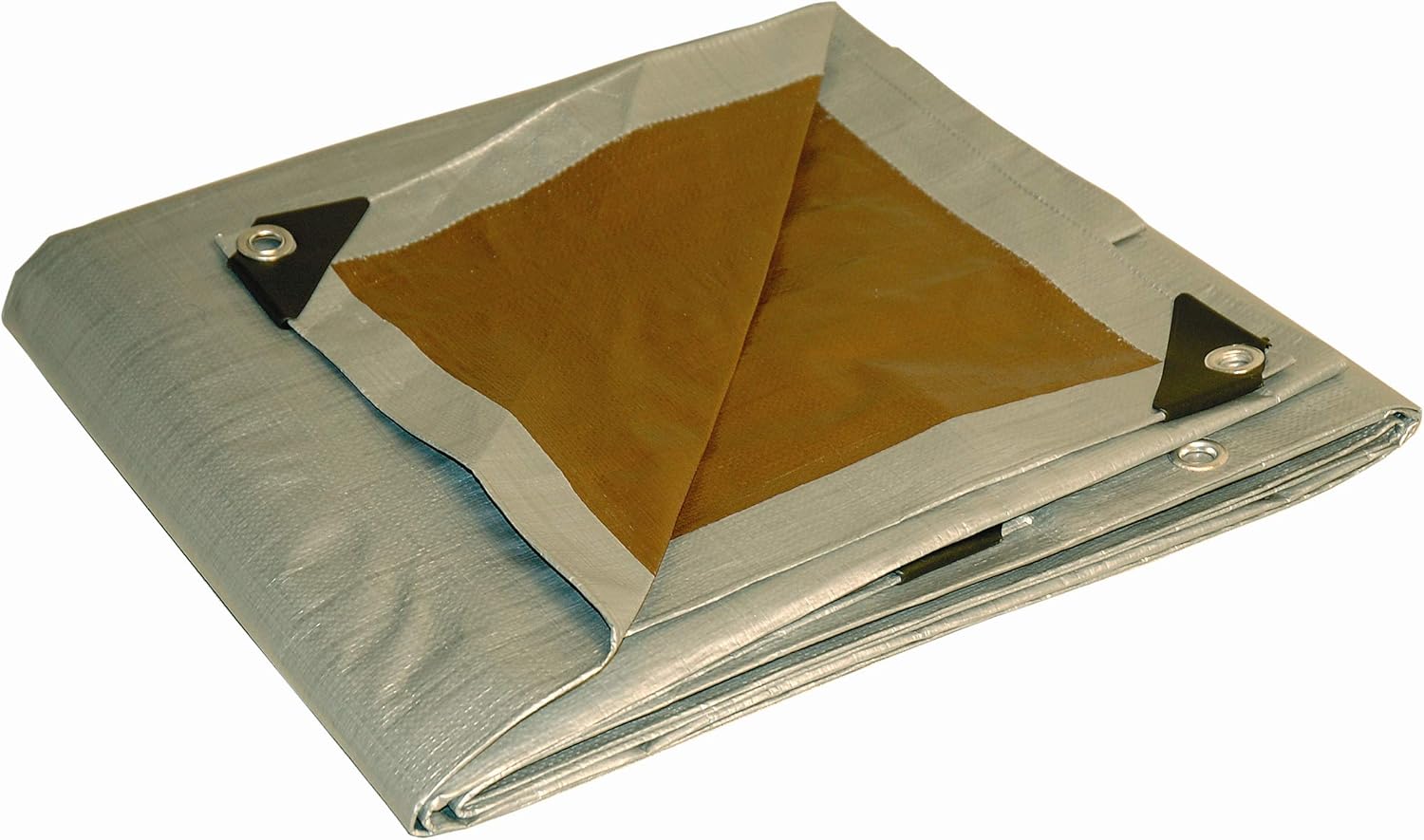 6x8 MultiPurpose Silver/Brown Heavy Duty DRY TOP Poly Tarp (6'x8