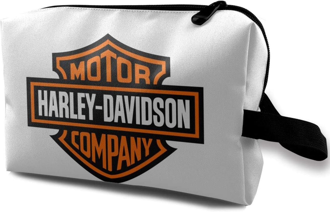 Lovesofun Harley David-Son Portable Travel Makeup Bags Toiletry Bag Luggage Cosmetic Packing Bag with Zipper