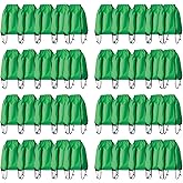 JohahaTim Drawstring Backpack Bulk 40Pcs Draw String Backpack Bags DIY Gym Sports Traveling Yoga Cinch Bag Sackpack Drawstring (green)