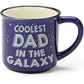 Our Name is Mud “Coolest Dad” Space Stoneware Camping Coffee Mug, 16 oz.