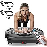 Natini Vibration Plate Exercise Machine - Whole Body Workout Vibration Platform Lymphatic Drainage Machine for Weight Loss Ho