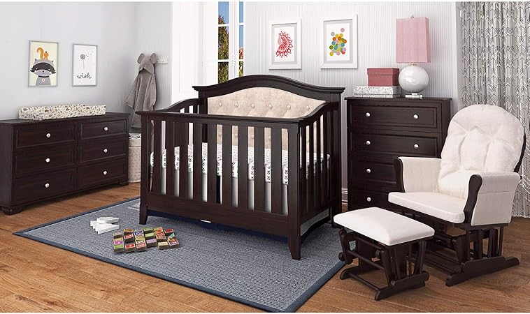 magnolia upholstered crib