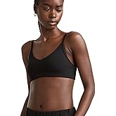 Champion Womens Soft Touch Ribbed Sports Bra, C Logo