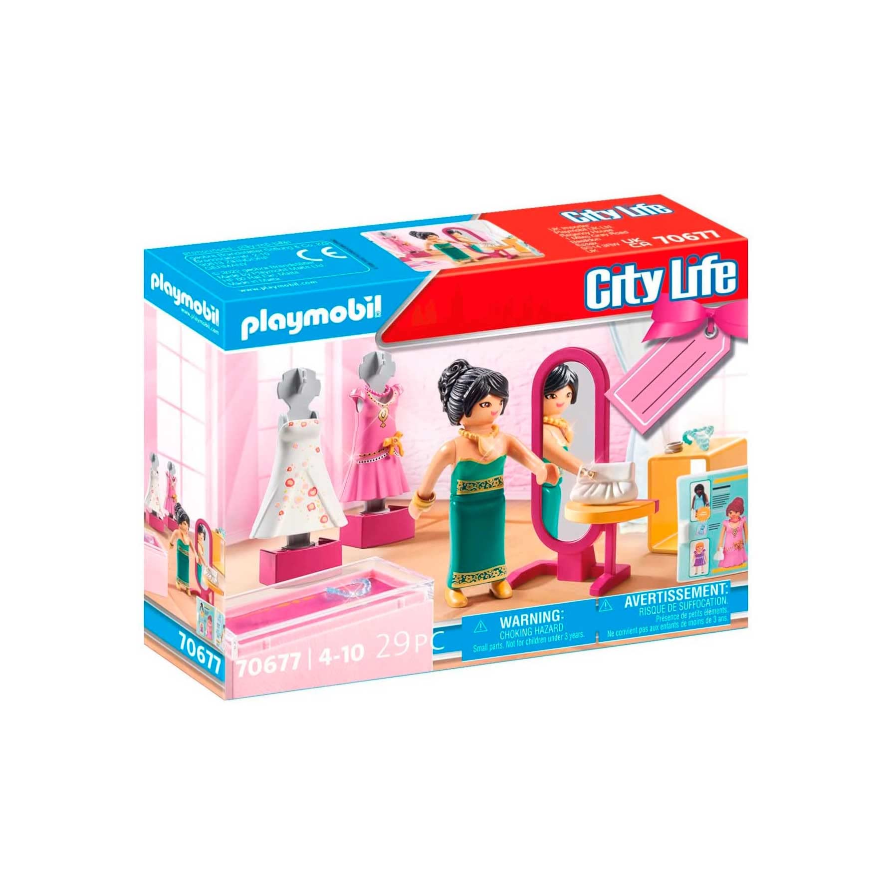 Playmobil 70677 Fashion Boutique Gift Set, Fun Imaginative Role-Play, PlaySets Suitable for Children Ages 4+