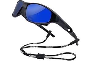 COOLSOME Kids Flexible Polarized UV Protection Sunglasses for Boys Girls Age 3-10 with Strap