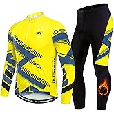 sponeed Men's Cycling Jersey Full Sleeve Riding Wear Long Sleeve T Shirts Pants