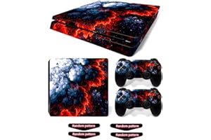 Decal Skin for Ps4 Slim, Whole Body Vinyl Sticker Cover for PlayStation 4 Slim Console and Controller (Include 4pcs Light Bar