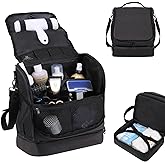 Dog&amp;Cat Grooming Supplies Bag,Adjustable Compartments Grooming Bag for Pet | Wall Mounted Dog Grooming Bag/Cat Grooming Bag for Dog Clippers/Wipes/Hair Remover/Nail Trimmer/Brush/Comb/Shampoo