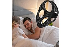 LUNIA Anti Snoring Devices, Adjustable Breathable Chin Strap for Men and Women Sleeping, Enjoy a Nice Evening - Black, Simple and Effective Stop Snoring Solution