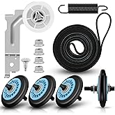 Dryer Repair Kit Replacement for Samsung Drum Roller DC97-16782A, Dryer Belt 6602-001655, Idler Pulley DC93-00634A, fits DV48H7400EW/A2 DV40J3000EW/A2 DV45H7000EW/A2 DV52J8700EP/A2 DV448AEP DV419AEW