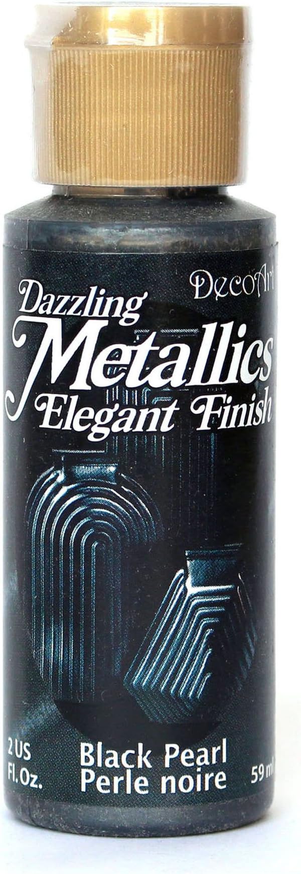 DecoArt Americana Acrylic Metallic Paint, Black Pearl Amazon.co.uk