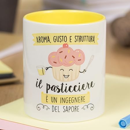 La Mente E Meravigliosa Tazza Con Frase E Disegno Divertente Aroma Gusto E Struttura Il Pasticciere E Un Ingegnere Del Sapore Regalo Per Pasticciere Amazon It Casa E Cucina